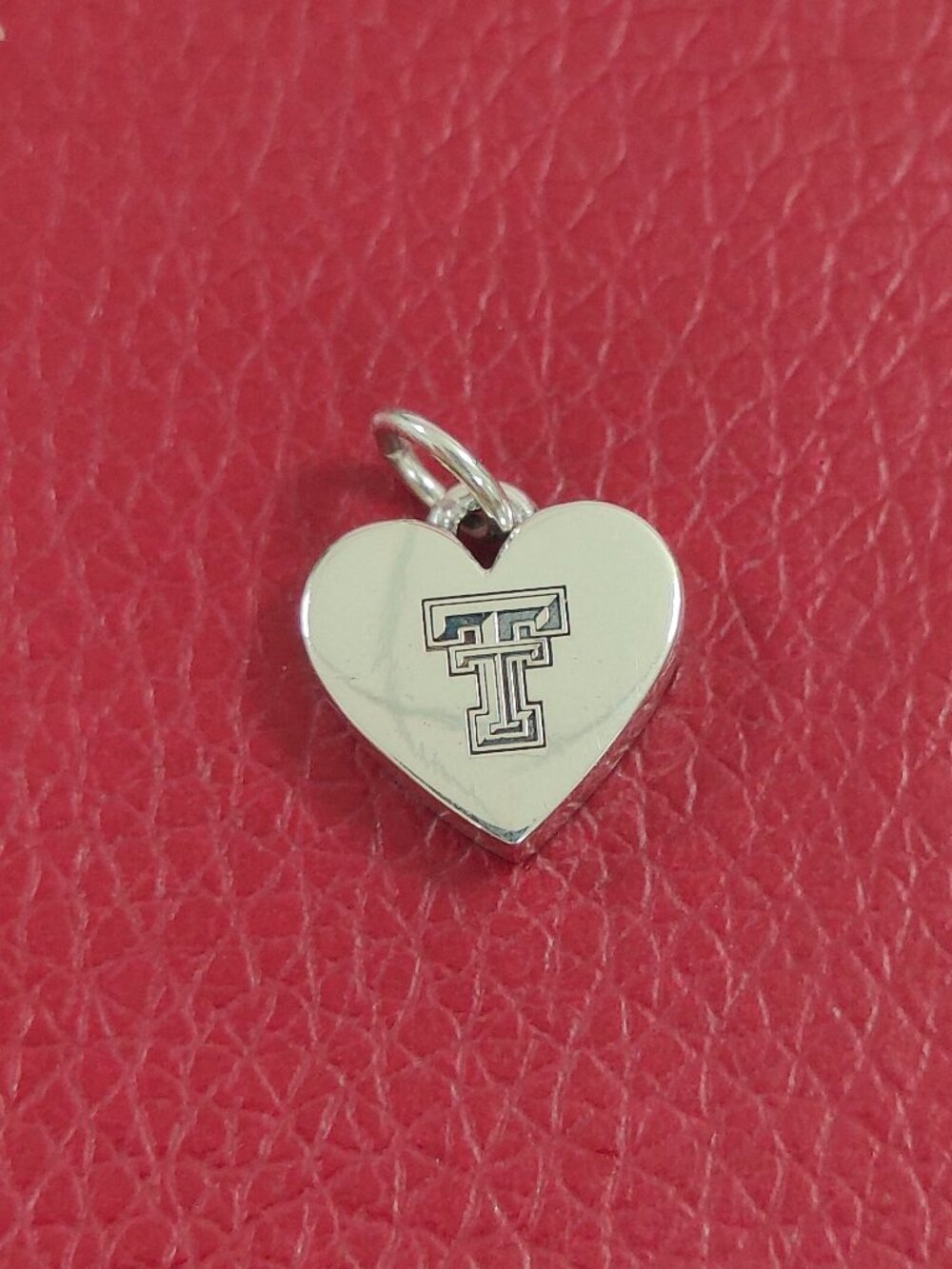 James Avery Texas Tech University Small Heart Charm with box